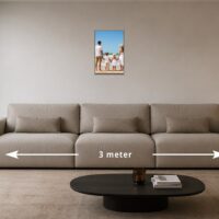 Foto op aluminium Pro 30x45 – 30 × 45 cm boven een bank
