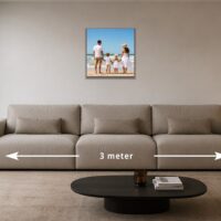 Foto op aluminium Pro 50x50 – 50 × 50 cm boven een bank