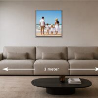 Foto op aluminium Pro 60x60 – 60 × 60 cm boven een bank