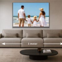 Foto op aluminium Pro 90x135 – 135 × 90 cm boven een bank