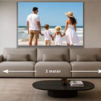 Foto op canvas 100x150 – 150 × 100 cm boven een bank