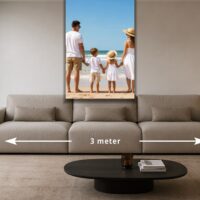 Foto op canvas 120x80 – 80 × 120 cm boven een bank