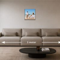 Foto op canvas 40x40 – 40 × 40 cm boven een bank