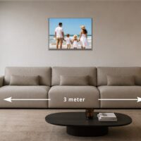 Foto op canvas 50x70 – 70 × 50 cm boven een bank