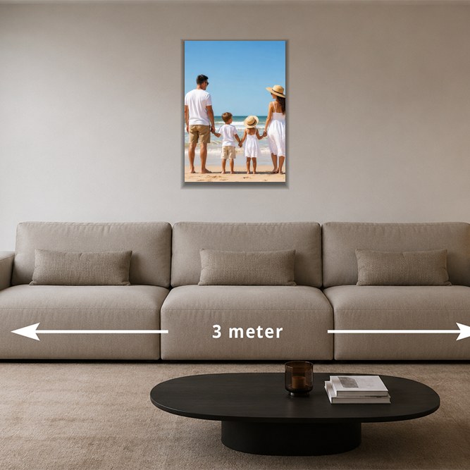Foto op canvas 70x50 – 50 × 70 cm boven een bank