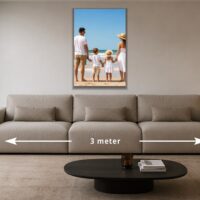 Foto op canvas 90x60 – 60 × 90 cm boven een bank
